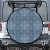 Blue Denim Western Paisley Print Tire Cover