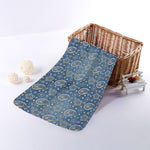 Blue Denim Western Paisley Print Towel