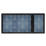 Blue Denim Western Paisley Print Trifold Wallet
