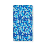 Blue Digital Camo Pattern Print Baby Crib Sheet