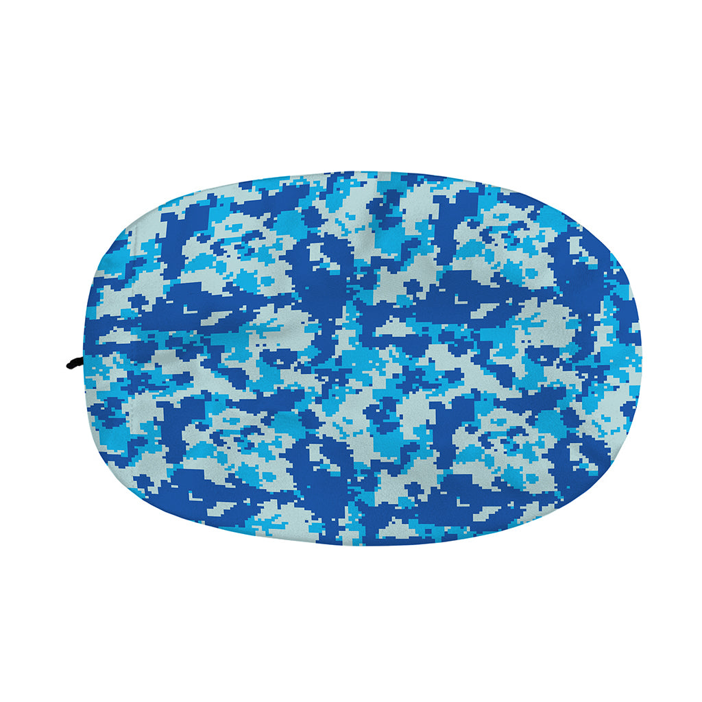 Blue Digital Camo Pattern Print Car Side Mirror Covers