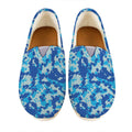 Blue Digital Camo Pattern Print Casual Shoes