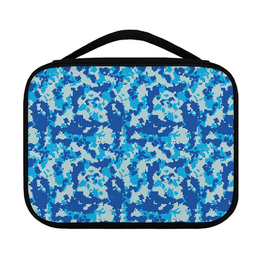 Blue Digital Camo Pattern Print Classic Bible Case