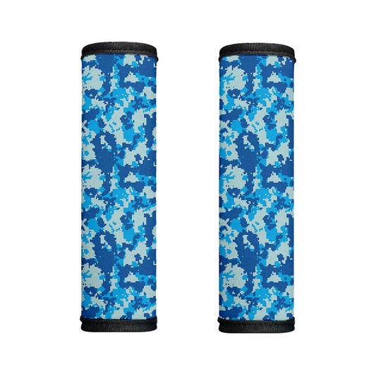 Blue Digital Camo Pattern Print Handle Covers