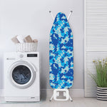 Blue Digital Camo Pattern Print Ironing Board Cover