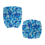 Blue Digital Camo Pattern Print Office Chair Cover