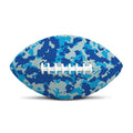 Blue Digital Camo Pattern Print Rugby Ball