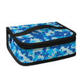 Blue Digital Camo Pattern Print Small Lunch Bag