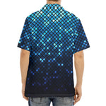 Blue Disco Lights Pattern Print Aloha Shirt