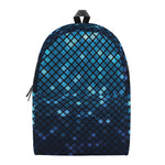 Blue Disco Lights Pattern Print Backpack