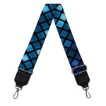 Blue Disco Lights Pattern Print Bag Strap