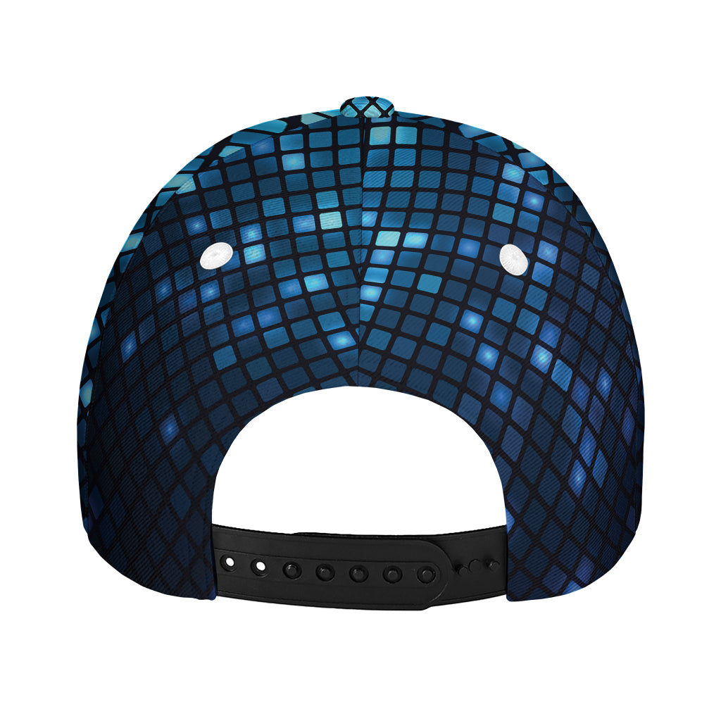 Blue Disco Lights Pattern Print Baseball Cap