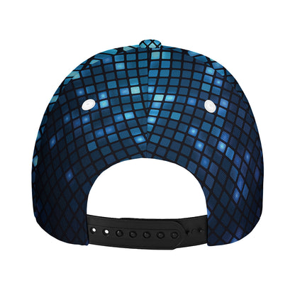 Blue Disco Lights Pattern Print Baseball Cap