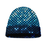 Blue Disco Lights Pattern Print Beanie