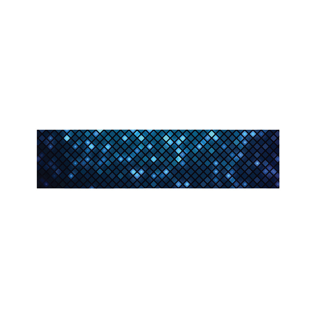 Blue Disco Lights Pattern Print Bed Runner