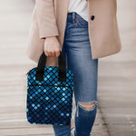 Blue Disco Lights Pattern Print Bible Tote Bag