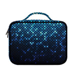 Blue Disco Lights Pattern Print Briefcase Bible Bag