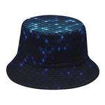 Blue Disco Lights Pattern Print Bucket Hat