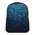 Blue Disco Lights Pattern Print Casual Backpack