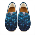 Blue Disco Lights Pattern Print Casual Shoes