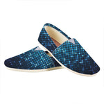 Blue Disco Lights Pattern Print Casual Shoes