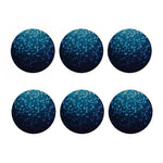 Blue Disco Lights Pattern Print Coaster Set
