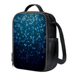Blue Disco Lights Pattern Print Crossbody Lunch Bag
