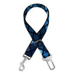 Blue Disco Lights Pattern Print Dog Seat Belt