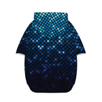Blue Disco Lights Pattern Print Dog Zip Up Hoodie