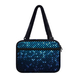Blue Disco Lights Pattern Print Double Strap Bible Bag