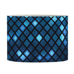 Blue Disco Lights Pattern Print Drum Lamp Shade