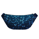 Blue Disco Lights Pattern Print Fanny Pack