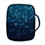 Blue Disco Lights Pattern Print Front Pocket Bible Bag