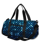Blue Disco Lights Pattern Print Gym Bag