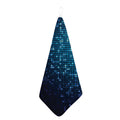 Blue Disco Lights Pattern Print Hand Towel