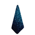 Blue Disco Lights Pattern Print Hand Towel