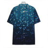 Blue Disco Lights Pattern Print Hawaiian Shirt