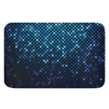 Blue Disco Lights Pattern Print Indoor Door Mat