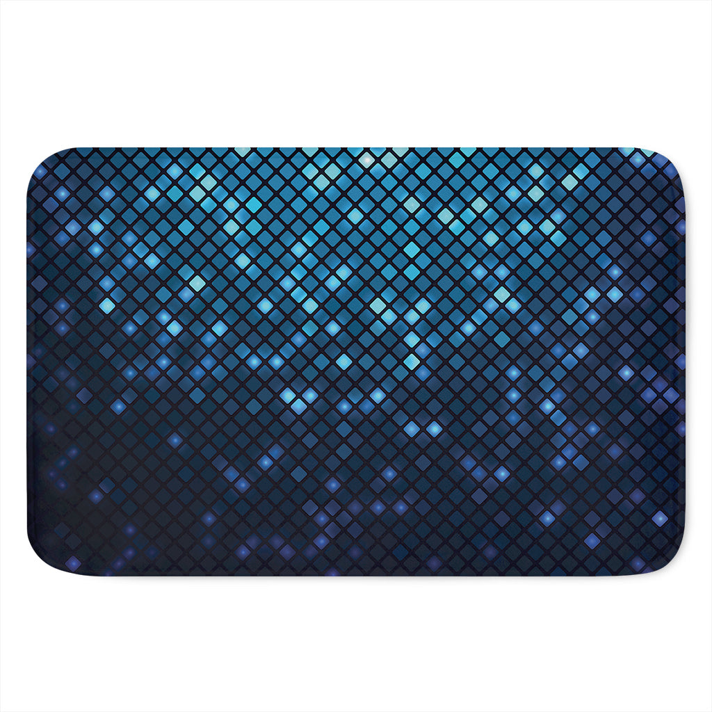 Blue Disco Lights Pattern Print Indoor Door Mat