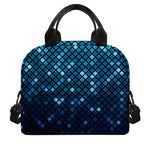 Blue Disco Lights Pattern Print Insulated Lunch Bag