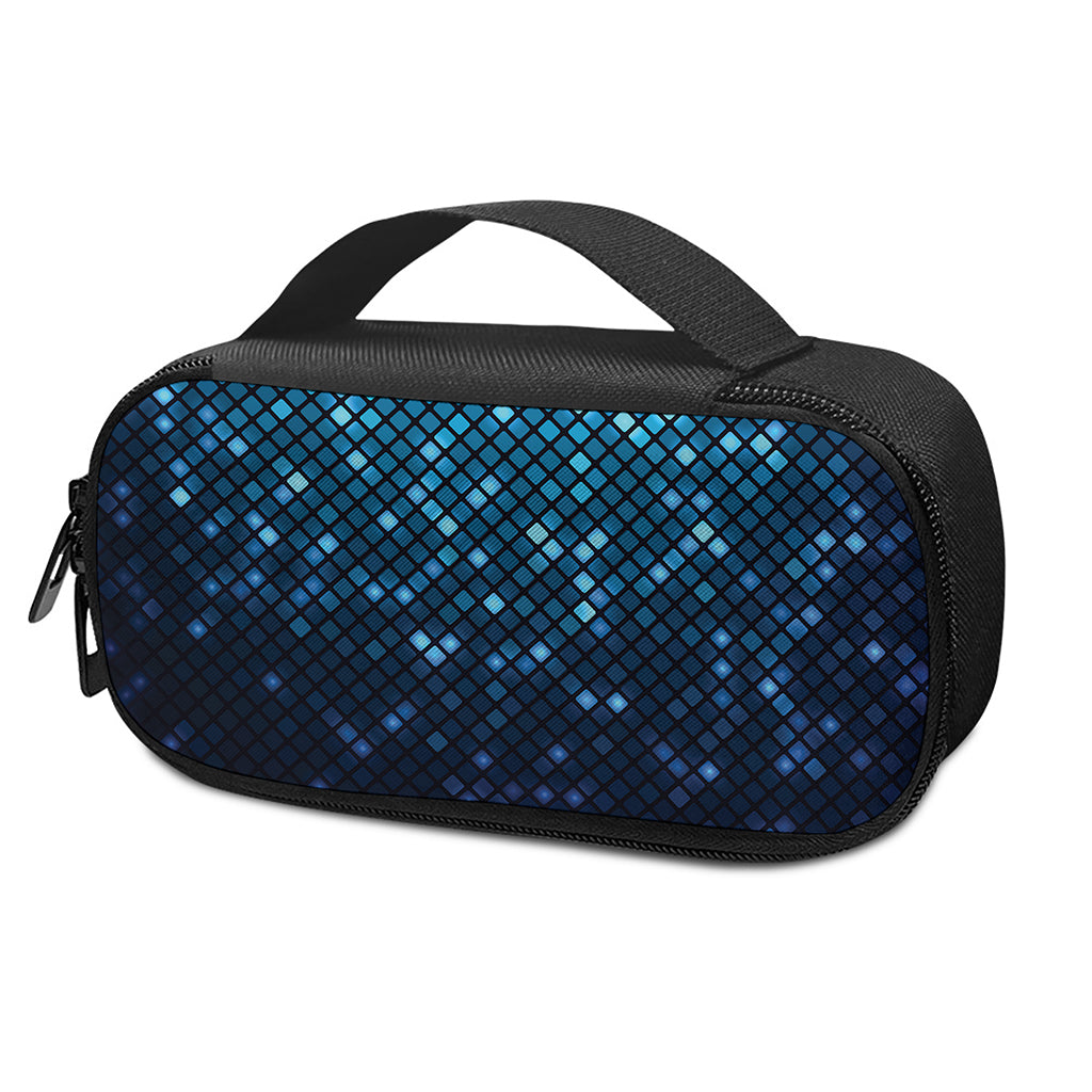 Blue Disco Lights Pattern Print Insulin Cooler Travel Case