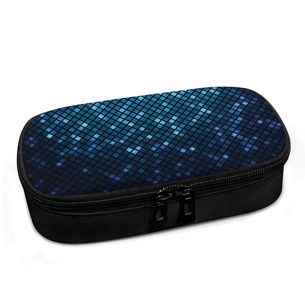Blue Disco Lights Pattern Print Insulin Cooler Travel Case