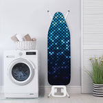 Blue Disco Lights Pattern Print Ironing Board Cover