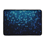 Blue Disco Lights Pattern Print Kitchen Mat