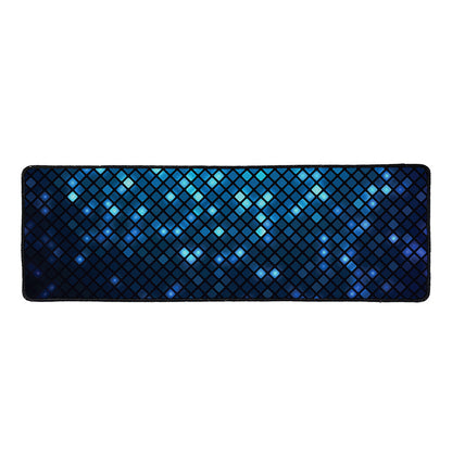 Blue Disco Lights Pattern Print Long Kitchen Mat