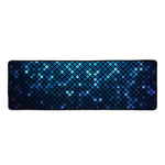 Blue Disco Lights Pattern Print Long Kitchen Mat