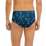 Blue Disco Lights Pattern Print Men's Briefs