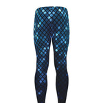 Blue Disco Lights Pattern Print Men's leggings