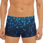Blue Disco Lights Pattern Print Men's Short Boxer Briefs