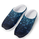 Blue Disco Lights Pattern Print Mesh Casual Shoes